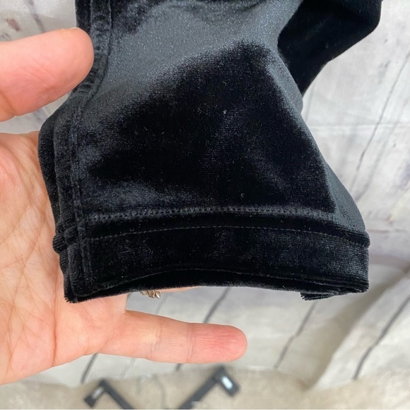 NEW Calvin Klein Size 0X Black Modern Leggin Slim Leg Velvet Pants Faux  Pockets - Picture 5 of 11